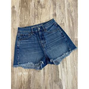American Eagle Boyfriend Jean Shorts High Rise Raw Hem Women’s Sz 4